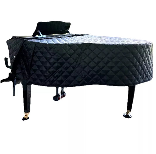 Grand Piano Cover - Luxury Black Quilted Fabric - Choose Model